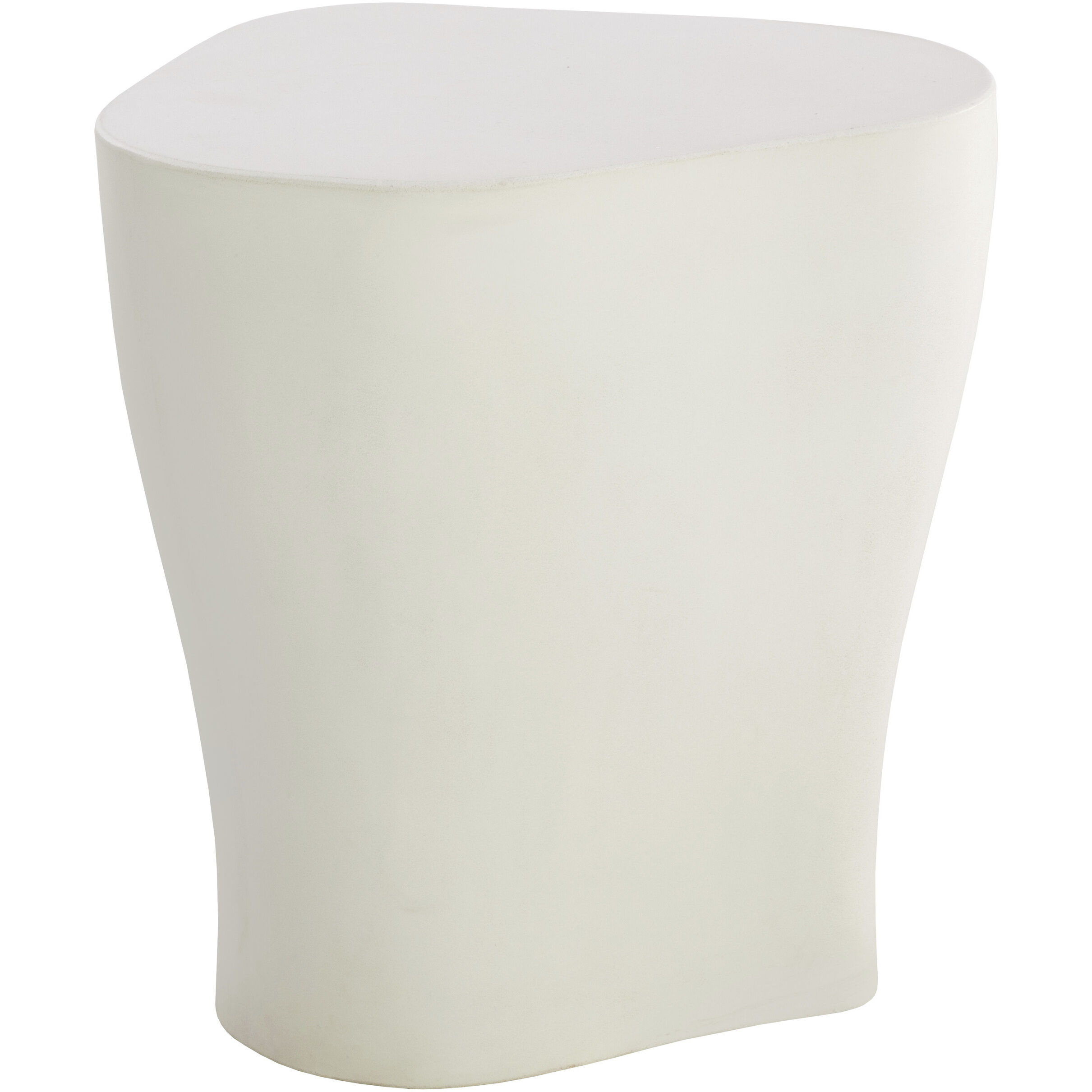 Dali 21.5 X 20 inch White Outdoor End Table, Large